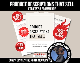 Product Description Template Cheat Sheet: SEO Optimization for Etsy & Shopify