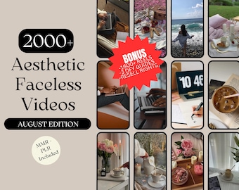 Aesthetic Faceless Videos with MRR + PLR | Story Templates | Faceless Instagram | DFY Digital Marketing | Done For You Master Resell Rights