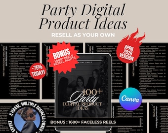 Party Business Ideas: 100+ Digital Products, MRR & PLR Ebook
