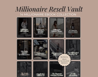 Millionaire Mindset eBook Bundle: MRR PLR, Resell Rights (Digital Download)