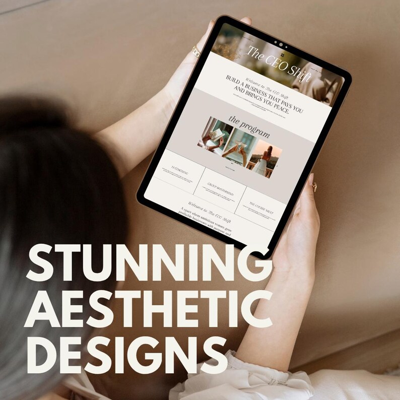 systeme landing page, systemeio, systemeio template, coaching funnel, lead magnet funnel, funnel download, systeme template, funnel design, digital product, email marketing, sales funnel design, sales page brown, sales page floral