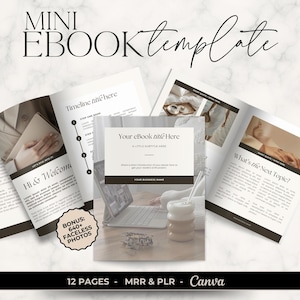 Mini Canva E-book Template, Coaching Course Template, Lead Magnet Template, Course Creator Template, Canva Ebook, Canva Workbook Template