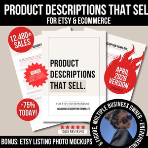 Hoja de referencia para plantillas de descripción de producto: Optimización SEO para Etsy y Shopify