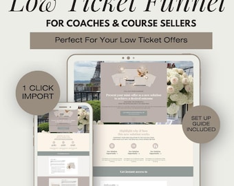 Systeme.io Mini Offer Funnel Template: Sales Page, Opt-In, Freebie (Digital Download)