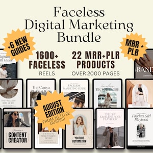 26 Faceless Digital Marketing MRR Products: DFY Business Vault