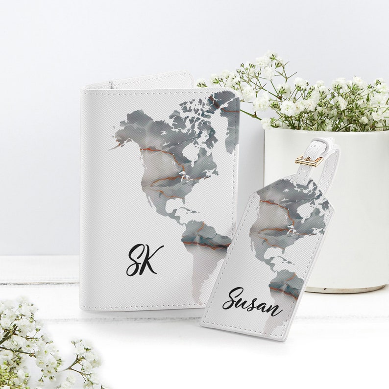 Marble Art Texture 9 Luggage Tag Label Travel Bag Label With Privacy Cover Luggage Tag Leather Personalized Suitcase Tag Travel Accessories