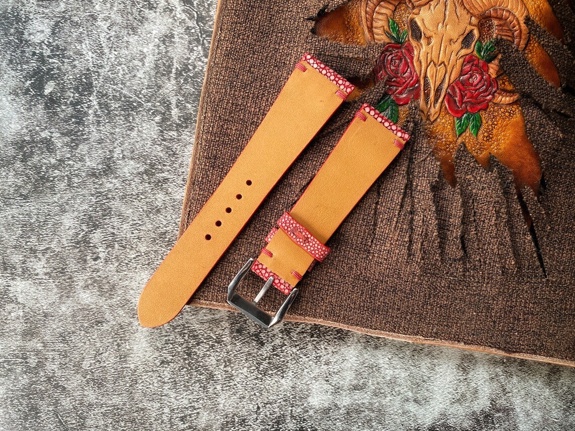 Buy Custom Purple Stingray Leather Watch Strap 15mm 16mm 17mm 18mm 19mm 20mm 21mm 22mm 24mm Online in India Buy Custom Purple Stingray Leather Watch Strap 15mm 16mm 17mm 18mm 19mm 20mm 21mm 22mm 24mm Online in India