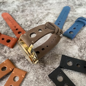 Vintage Rally Nubuck Leather Watch Straps, Rally Watch Straps for Men, Leather Watch Bands, Best Leather Watch Strap, Straps for Watches