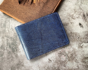 ON SALE - Navi Blue Lizard Men Wallet