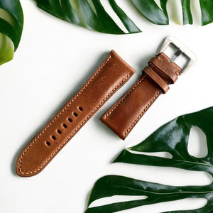 Panerai Buttero Watch Straps,Brown Leather Watch Bands, Best Leather Watch Straps 28mm, 26mm, 24mm, 22mm, 21mm, 20mm, 19mm, 18mm, 16mm