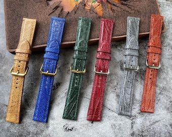 Combo 3 sets of Watch Straps, Ostrich Leg Watch Straps, Ostrich Leg Watch Bands , 22mm, 21mm, 20mm, 19mm, 18mm, 16mm