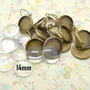 Lot De 100 Tiges Pour Boucles D'oreilles - Plastique Hypoallergénique, Plateau 5mm, Création Bijoux