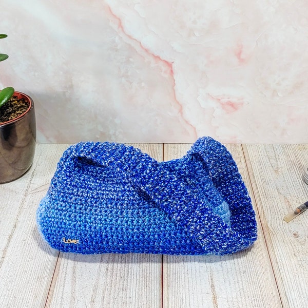 Sac baguette au crochet pour femmes Gen Z style de mode rétro y2k avec bandoulière confortable, petit sac à main sous les bras tendance des années 90 avec poignée courte