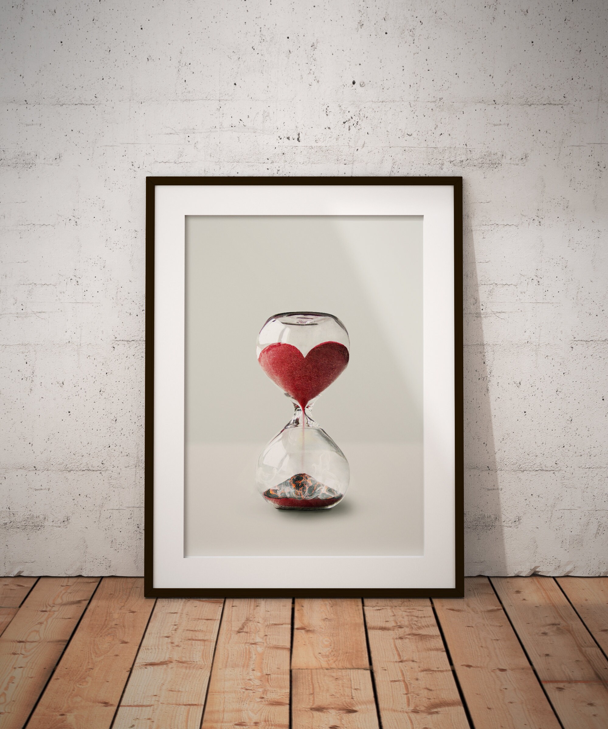 Hourglass heart print love print wall art wall decor heart  etsy Hourglass heart print love print wall art wall decor heart  etsy