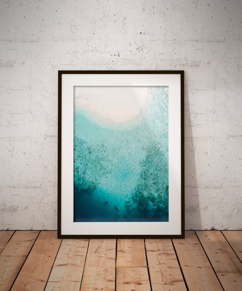 BEACH print Large Wall Art Minimalist Art Waves Print Nature Print Wall Decor Ocean Print Wall Art Tropical Art PRINTABLE ART