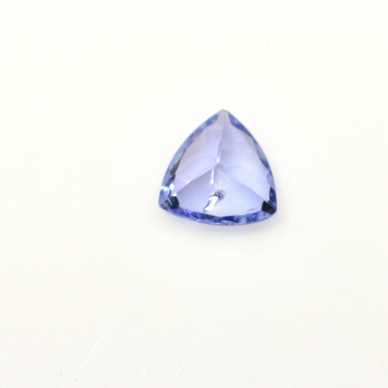 6x6x3.50 MM Natural Tanzanite Trillion Cutstone -#9810 0.85 CTS Beautiful Cutstone.