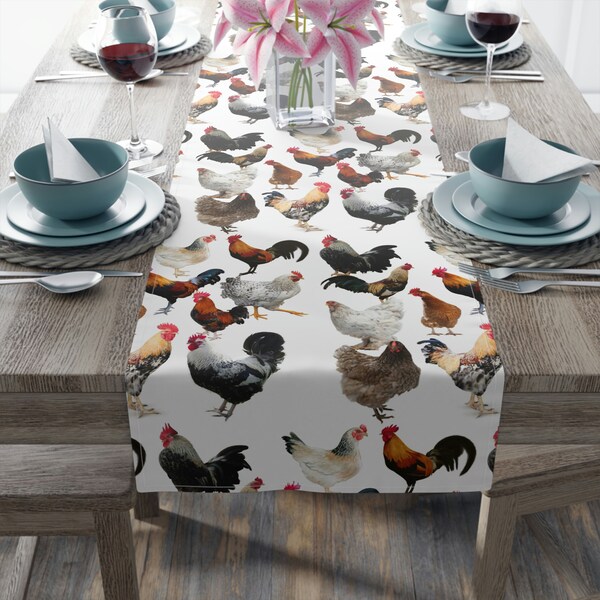 Rooster Table Runner - Etsy