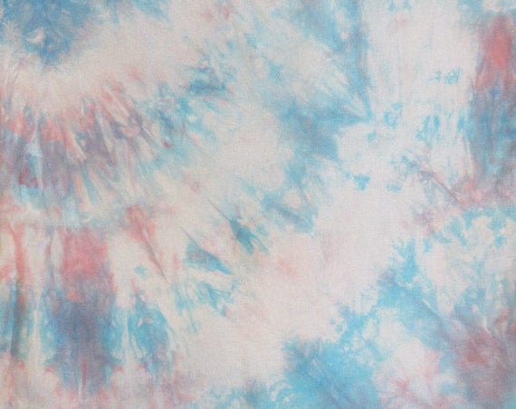 Oh Baby - Handpainted Silk Scarf - blue