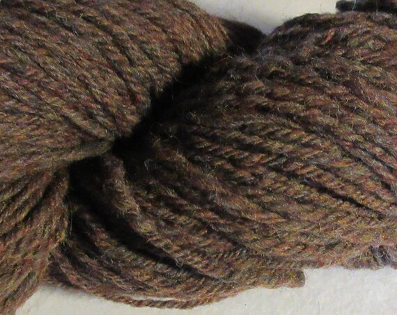Hard Wood Floor - Handspun Brown Domestic Wool