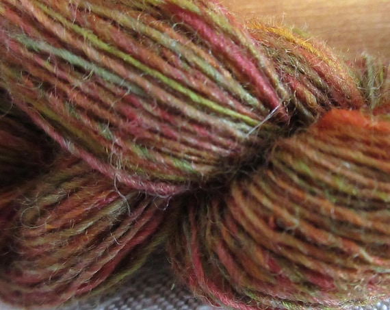 Autumn's Spider - Hand spun, hand dyed mini skein *MS1038
