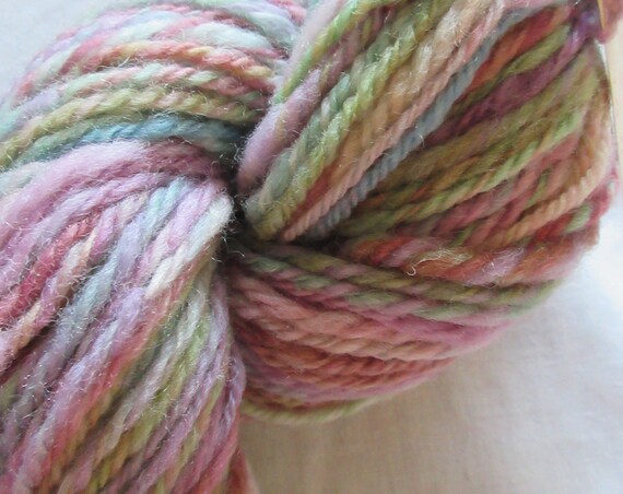 Soft And Tenacious - Pastel Handspun Yarn, BFL and Silk *HSN1008