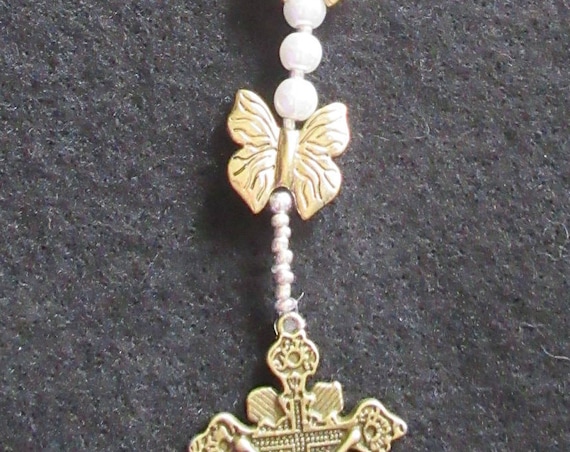 Rosary Beads with Butterflies