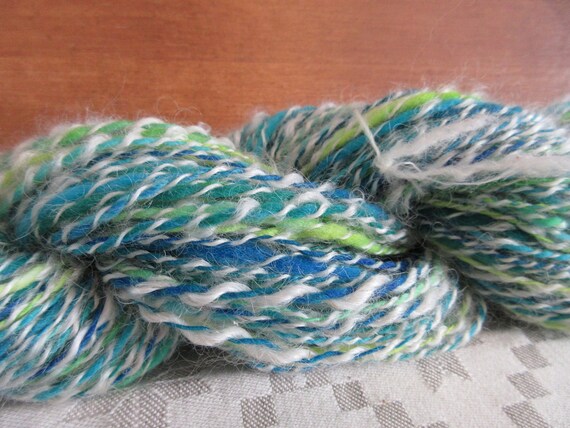Janice's Joy - hand spun , hand dyed, domestic wool *HSN1103