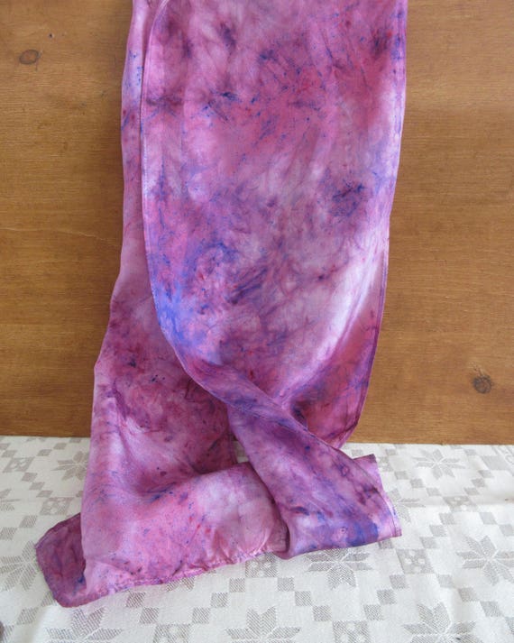 Lavender Likeness - Handpainted Silk Scarf