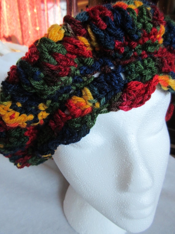 Multicolored Crocheted Hat
