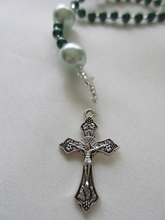 Rosary Beads in Green