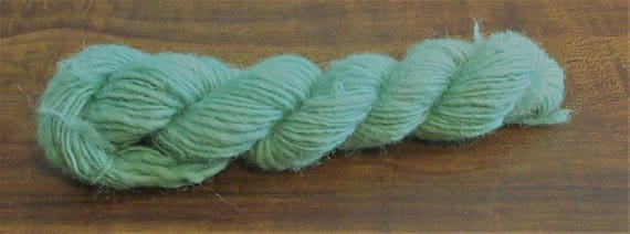 Dignified - Hand spun, hand dyed, green variegated merino mini skein *MS1021