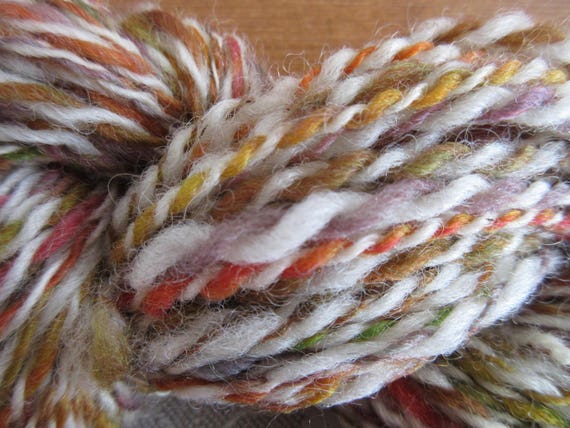 Curls and Swirls - Hand spun, hand dyed mini skein *MS1032