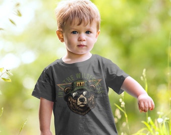 Into Nature Kleinkind-Shirt, Shirt für Kleinkinder, Geschenk für Kleinkinder