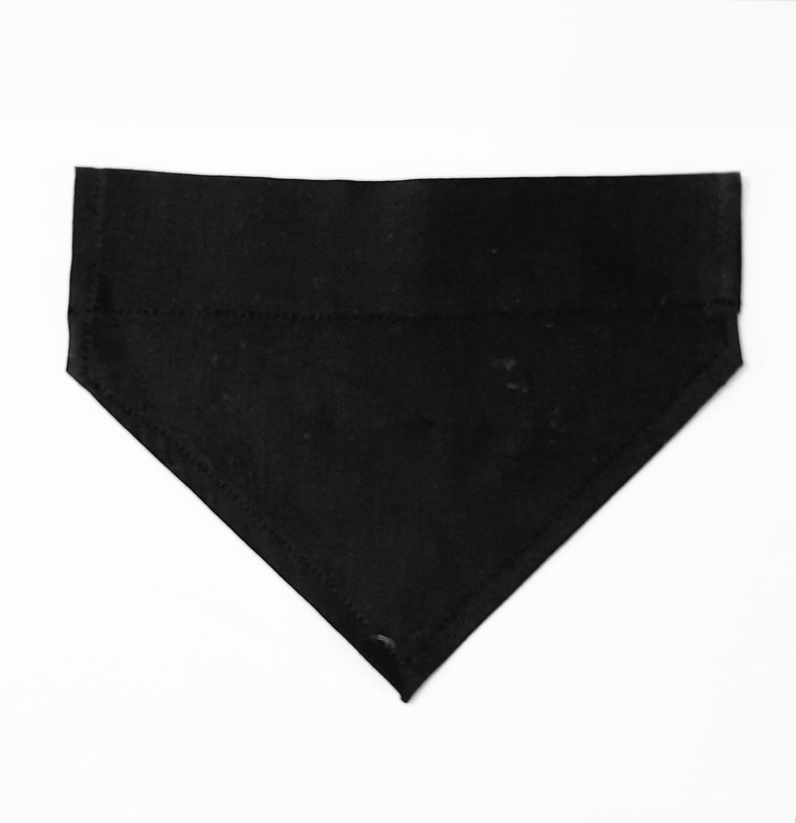 6 x Blank Dog BANDANAS Black Cotton For Personalising Crafts Etsy
