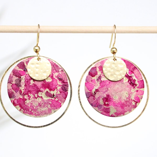 Watercolor Earrings Etsy