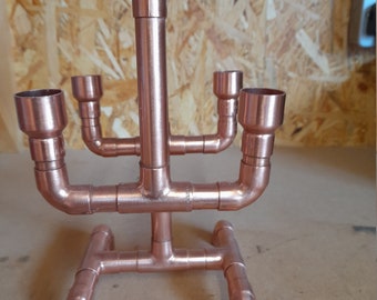 Copper candelabras Handmade copper candle stick holders