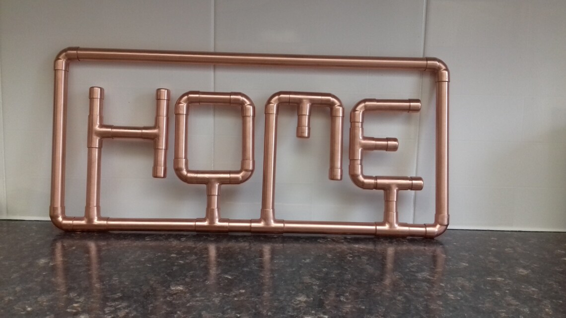 Handmade Copper Sign home Etsy UK