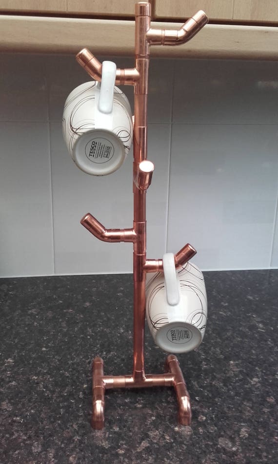 Hand made copper mug/cup tree