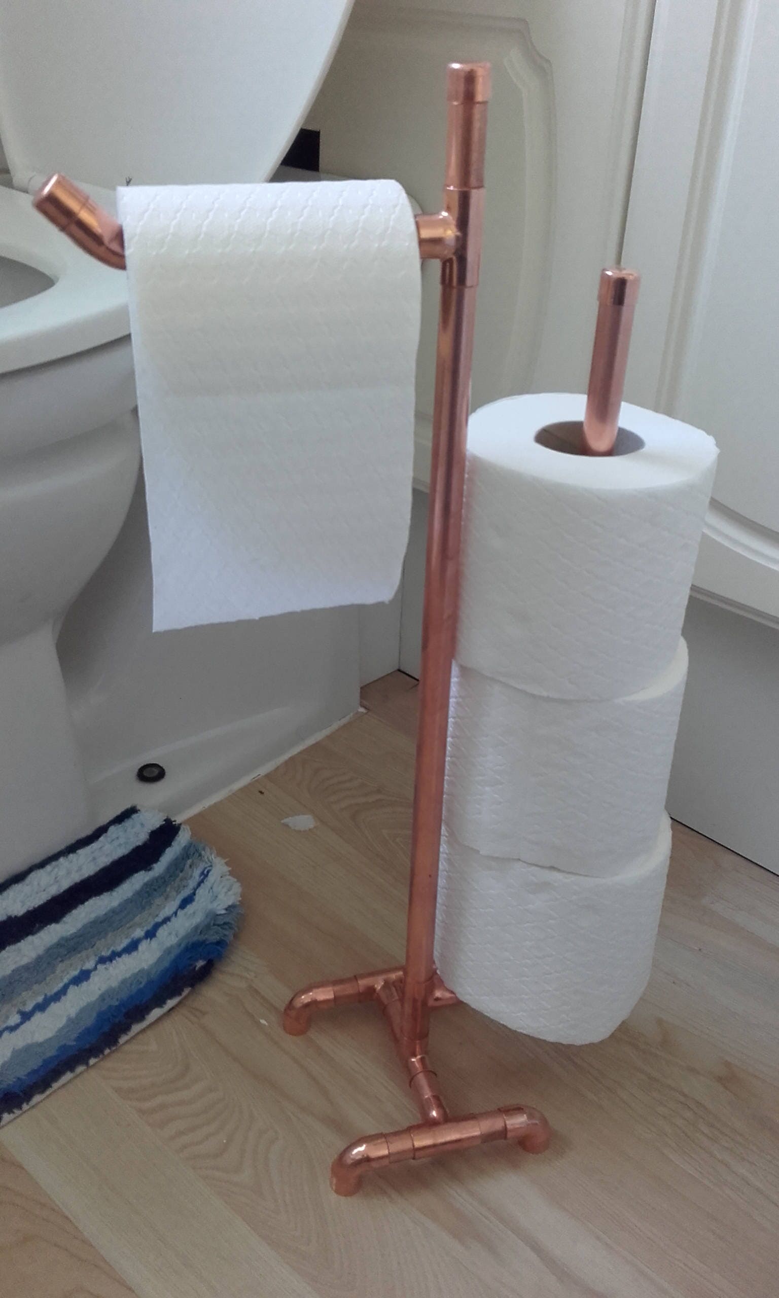 Copper toilet roll holder uk outlet