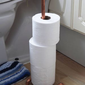 Copper toilet roll holder image 2