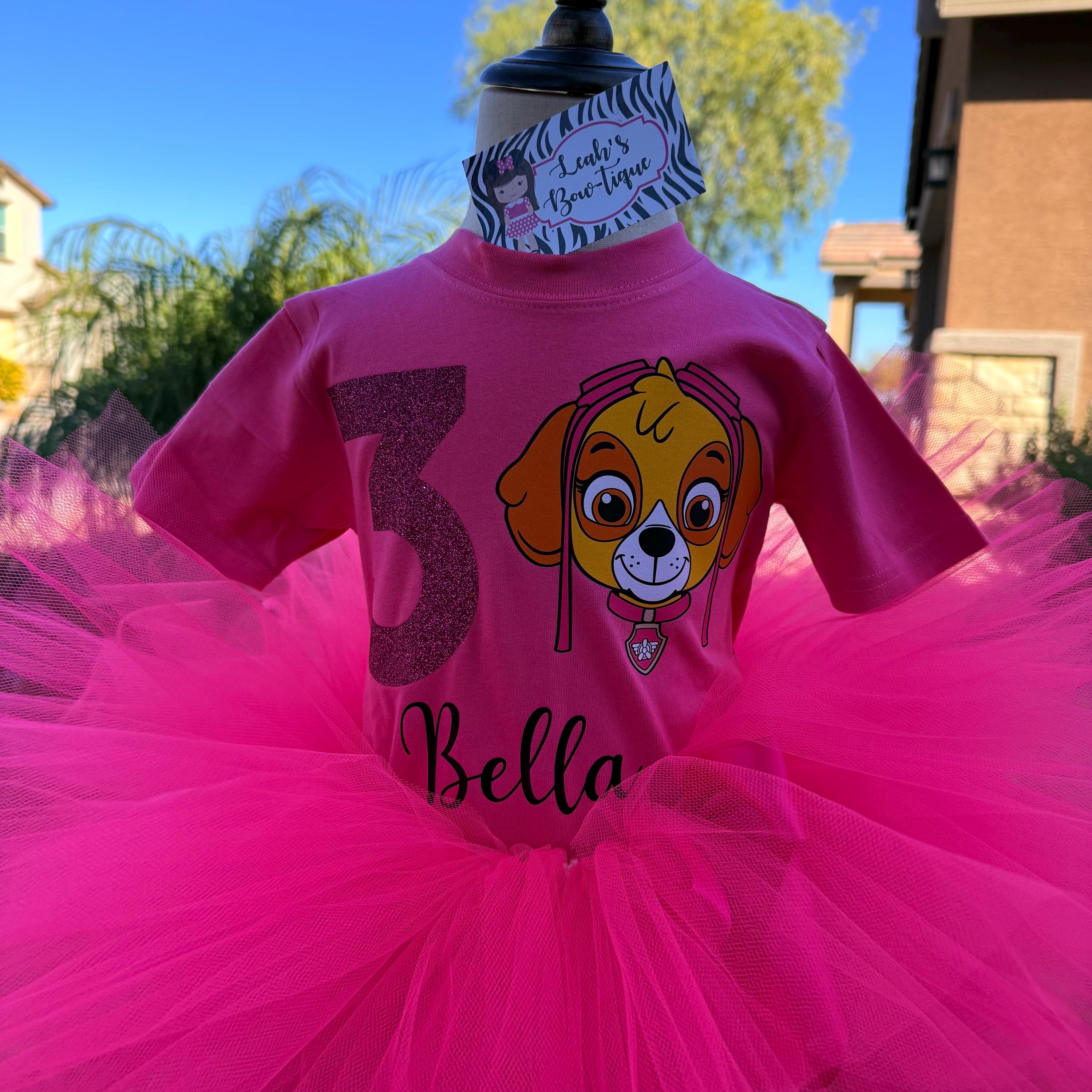 Birthday Skye Paw Patrol Dress Paw Patrol Tutu  Set/skyebirthdayoutfit/birthdayoutfit