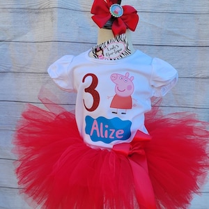 peppa pig first birthday outfit