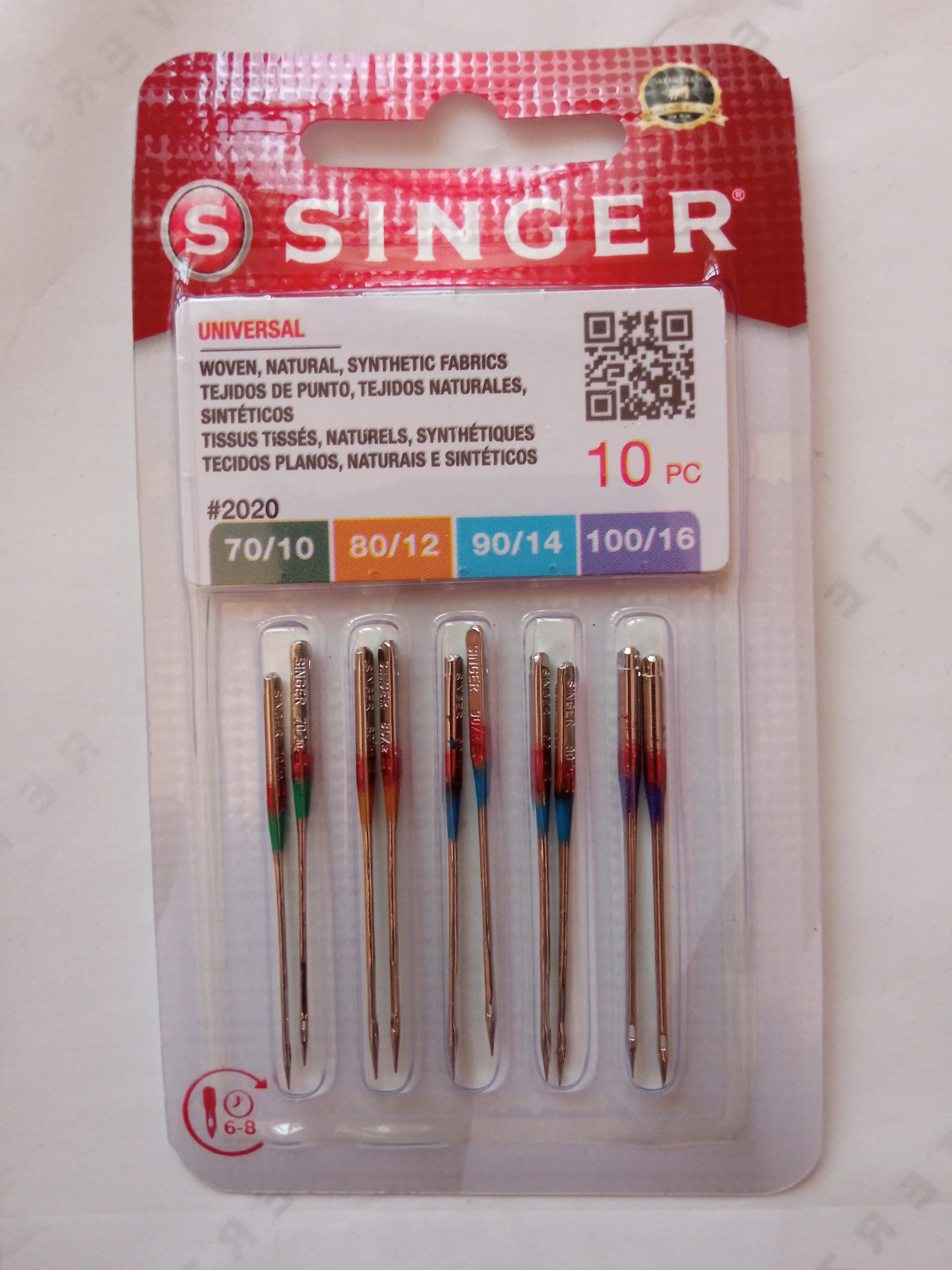 Singer needles for sewing machine assortment 10 needles 70 80 Etsy
