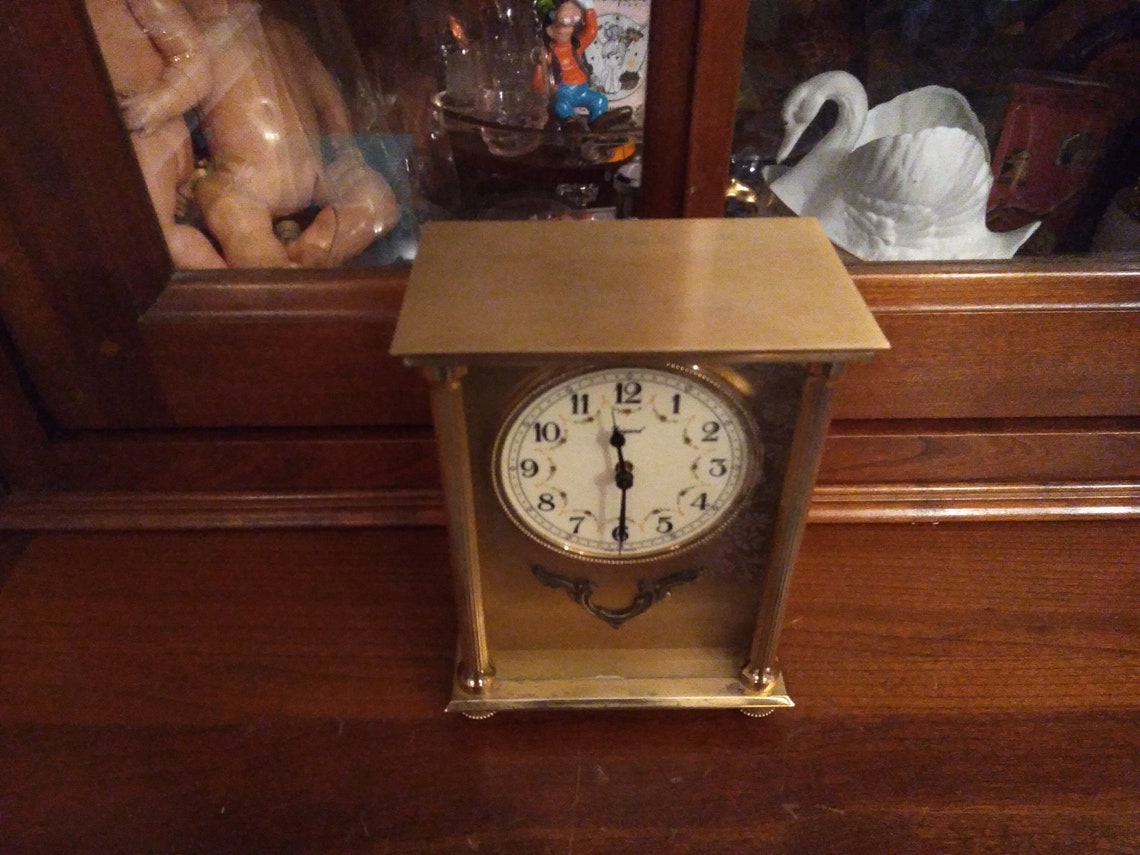 Bayard Clock Made in France Solid Vintage Brass Etsy UK