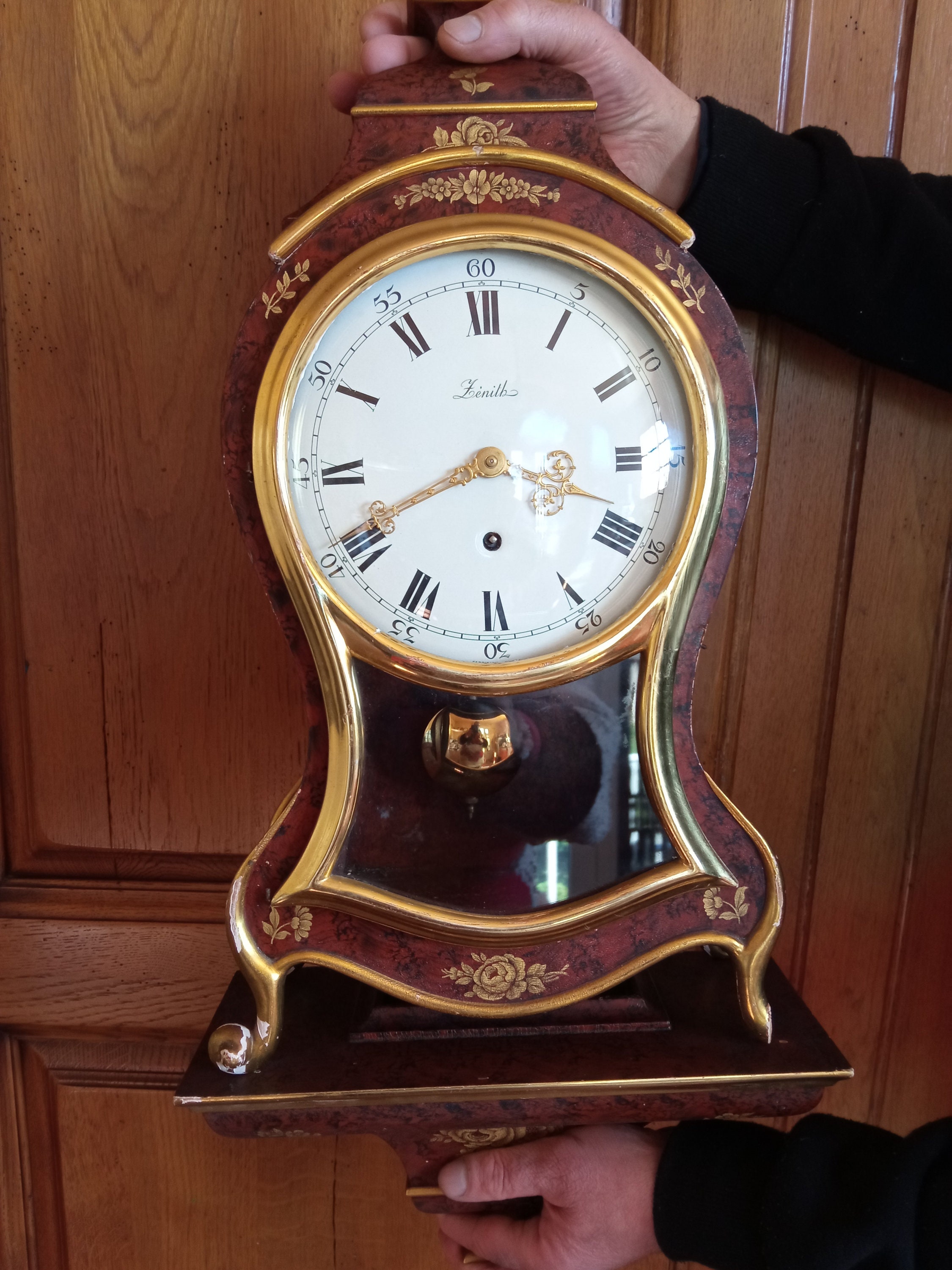 Horloge Cartel Zenith Swiss Made avec Sa Console