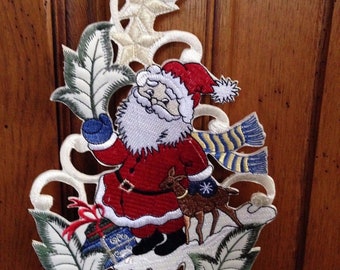 Door decoration embroidery Christmas to hang