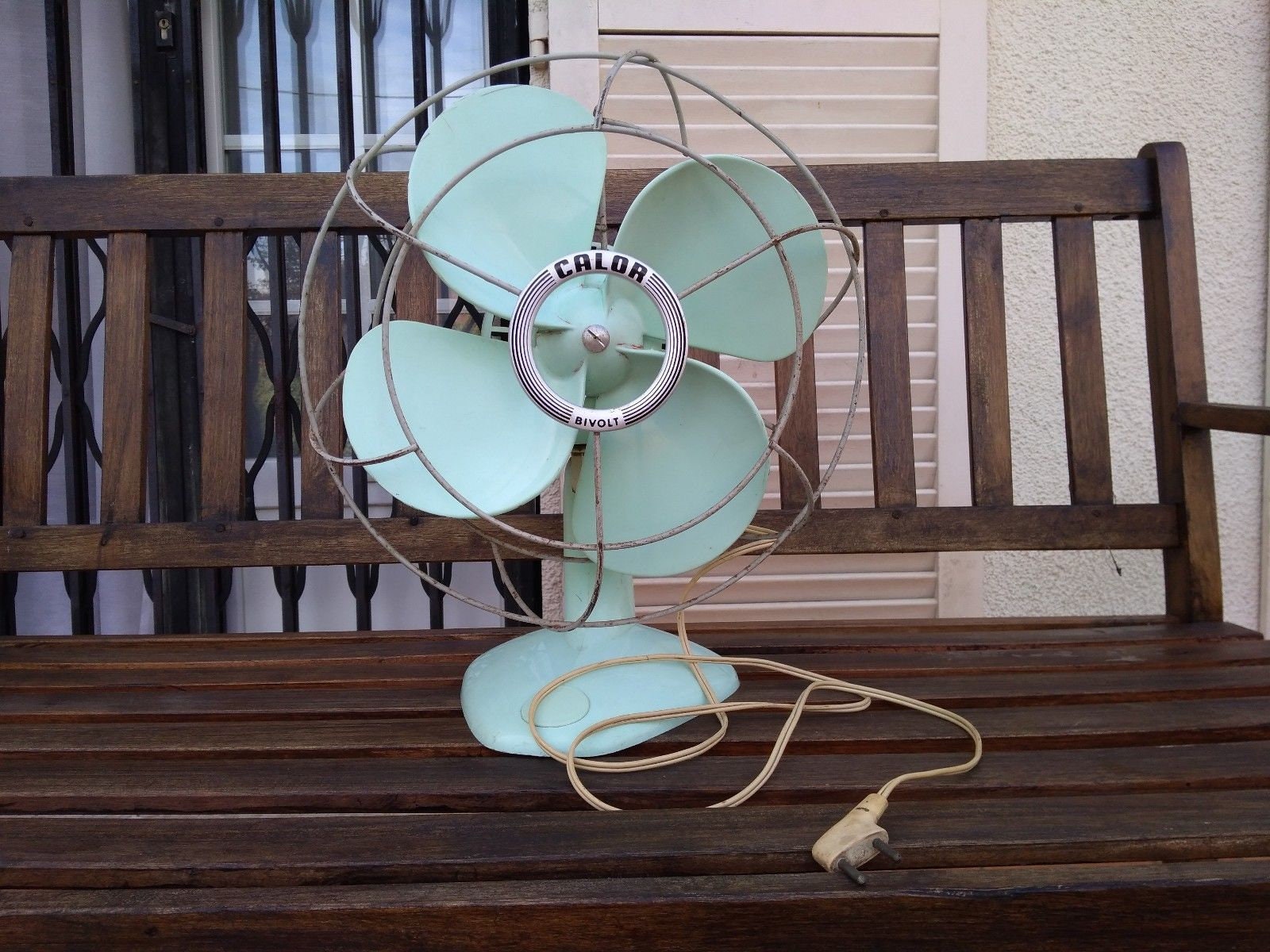 Ventilateur Calor Bivolt 220/110Vlt Vintage Des Années 1950/1960 Couleur Menthe