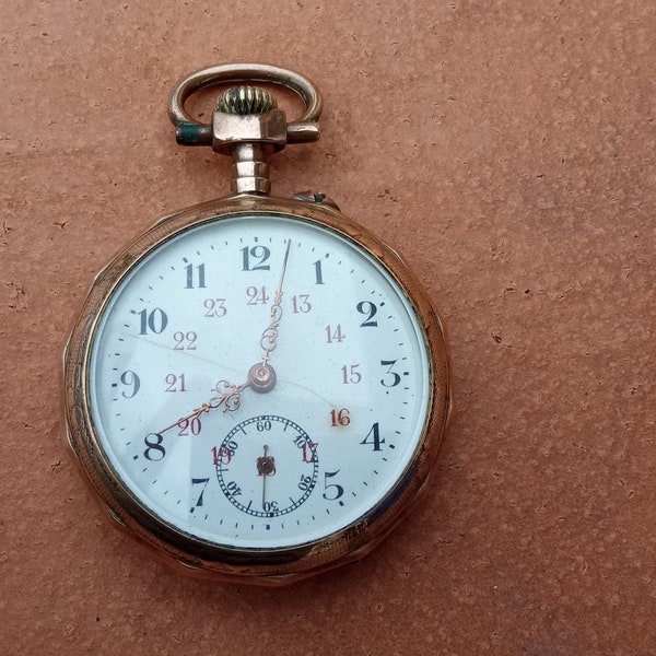 Montre gousset homme ancienne en vermeil fin XIXème début XXème