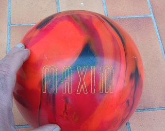 Maxim Ebonite bowling ball made in USA with carrying bag