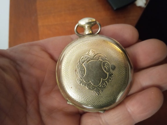 Ancienne Montre à Gousset En Argent Pour Homme - Non Fonctionnelle (pièce De Collection)